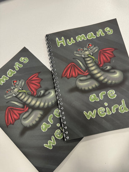 'Humans Are Weird' Wriggler Illustrated Notebook