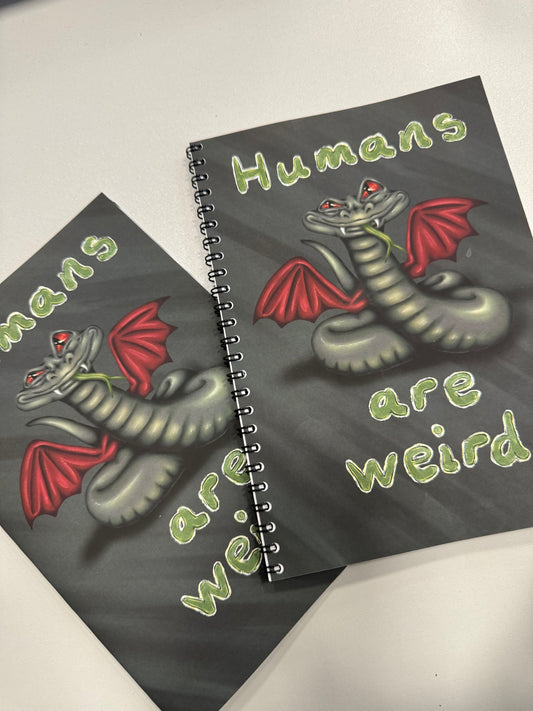 'Humans Are Weird' Wriggler Illustrated Notebook